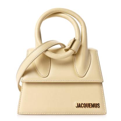 Jacquemus Smooth Calfskin Le Chiquito Noeud Beige 1 of 9