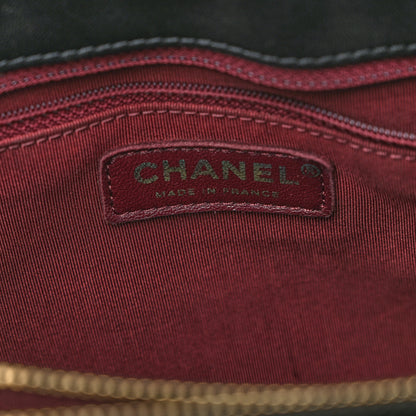 Chanel Sheepskin Quilted Mademoiselle Vintage Shopping Tote Black 6 of 11