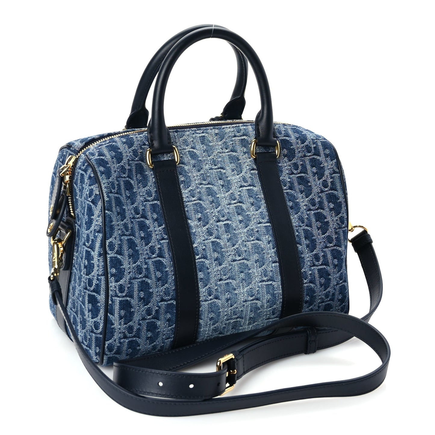 Denim Oblique Groove 25 Bag Blue Denim