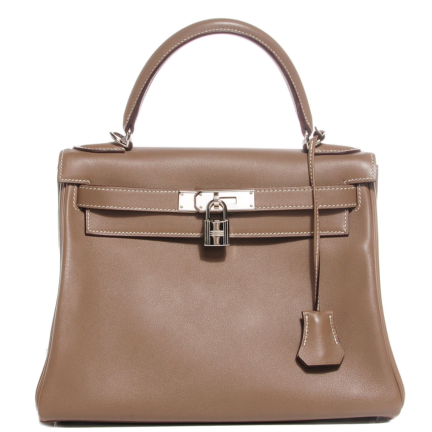 Hermes Swift Kelly Retourne 28 Etoupe 1 of 22