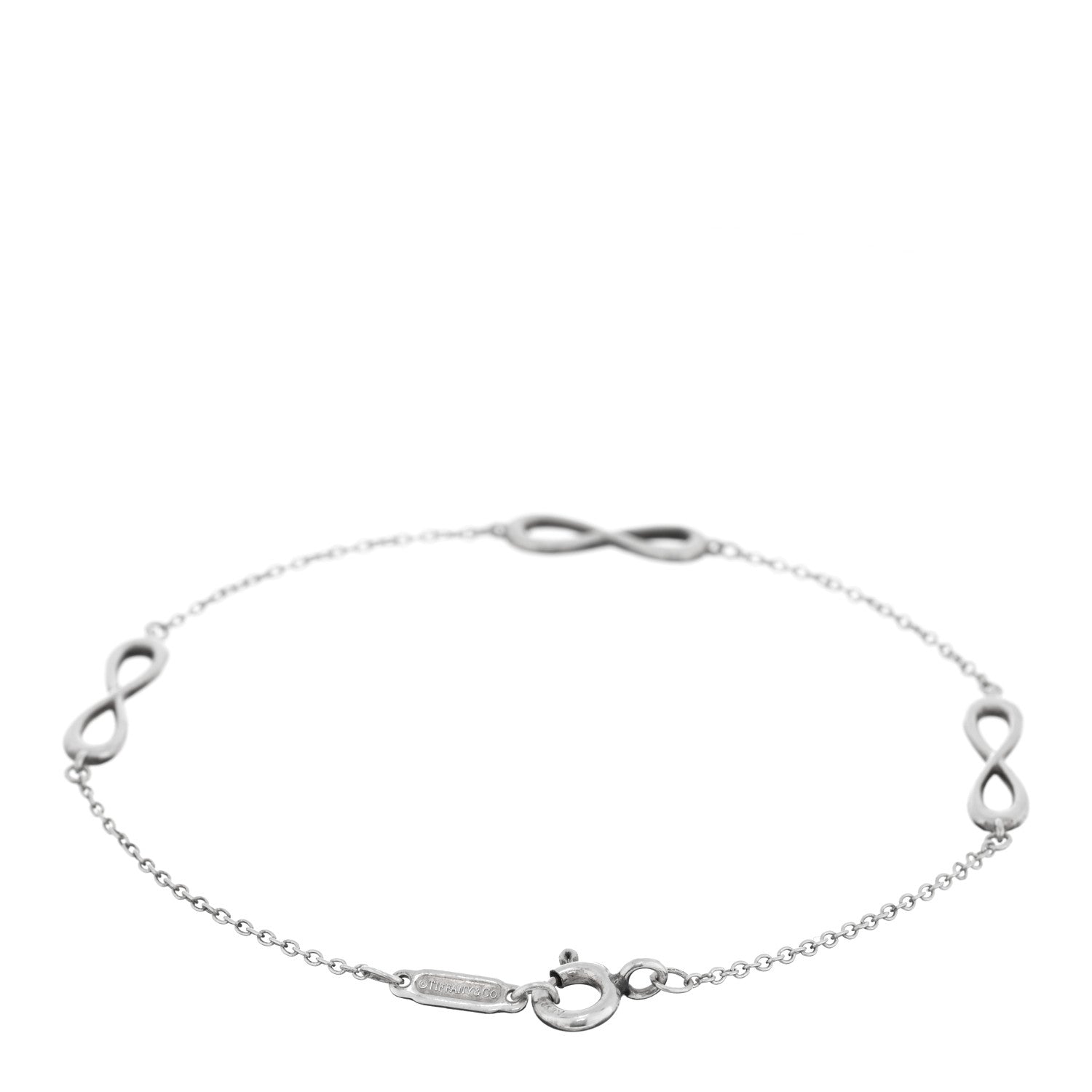 Tiffany Sterling Silver Infinity Endless Bracelet 2 of 4