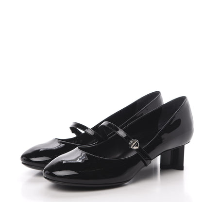 Louis Vuitton Patent Uniformes Silhouette 40mm Pumps 35 Black 3 of 8