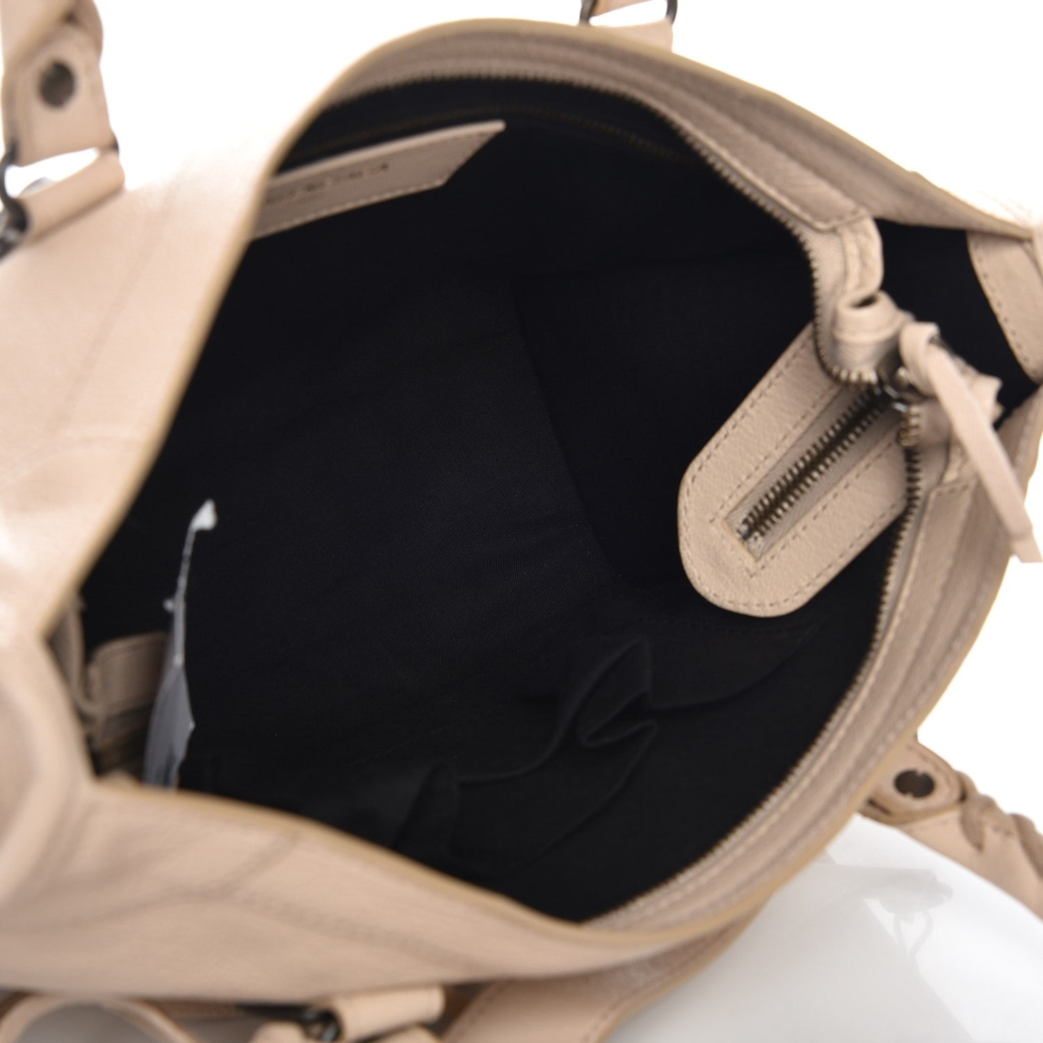 Balenciaga Chevre Classic Hardware Metallic Edge S City Beige Tapioca 5 of 18