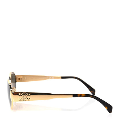 Celine Metal Triomphe 01 Sunglasses CL40235U Gold Green 3 of 7