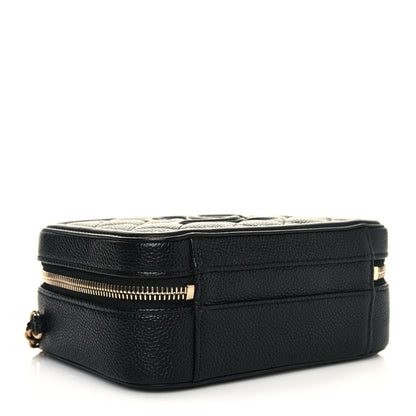Chanel Caviar Quilted Small CC Filigree Vanity Case Black 4 of 12