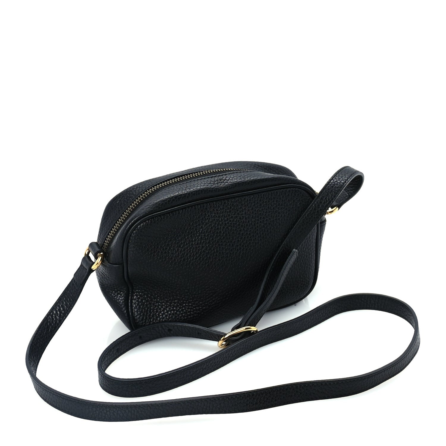 Gucci Pebbled Calfskin Mini Soho Disco Bag Black 2 of 8