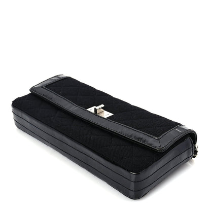 Chanel Jersey Patent Quilted 2.55 Reissue East West Flap Black 9 of 9