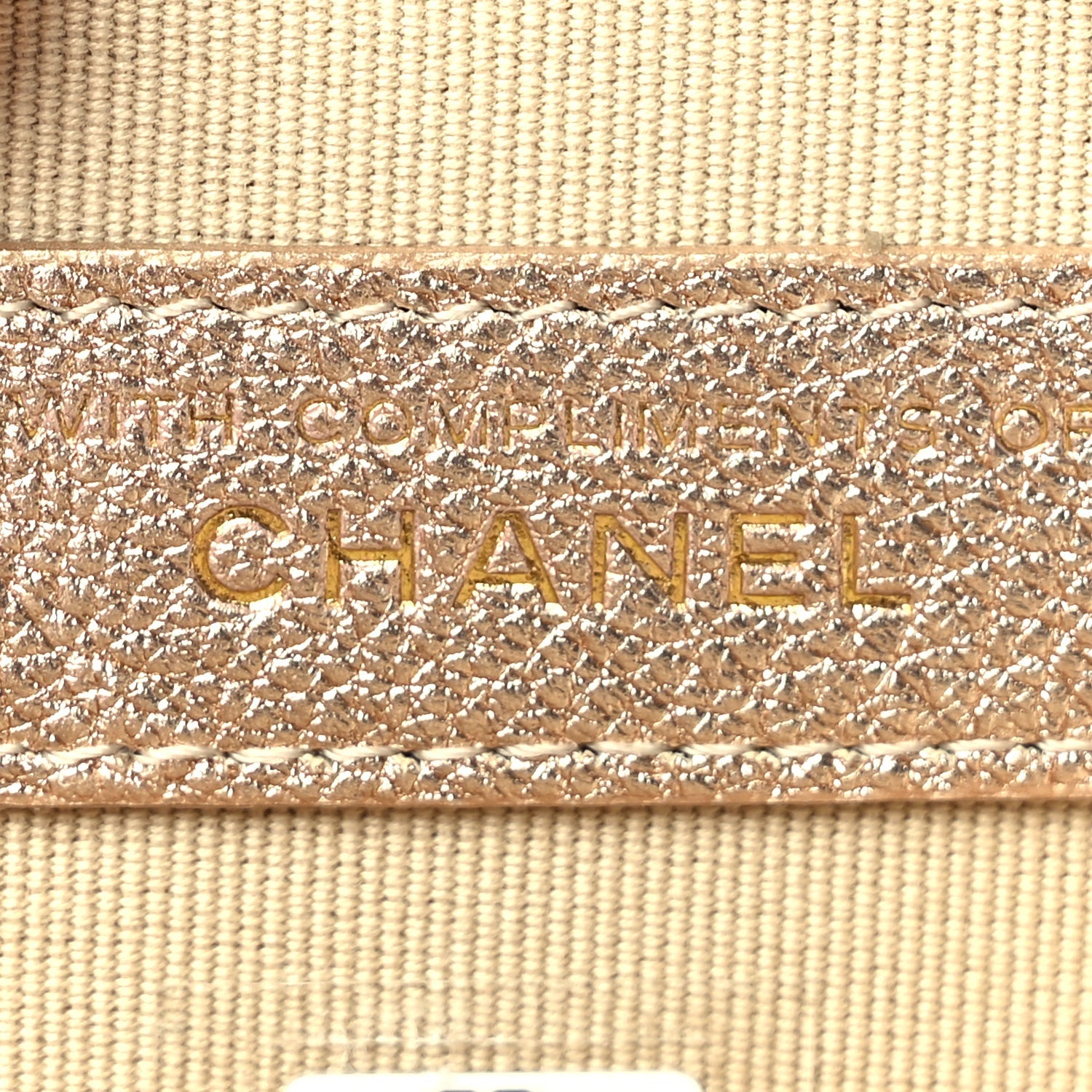 Chanel Metallic Lambskin Quilted Round Clip On Coin Purse Airpods Case  Gold 6 of 9
