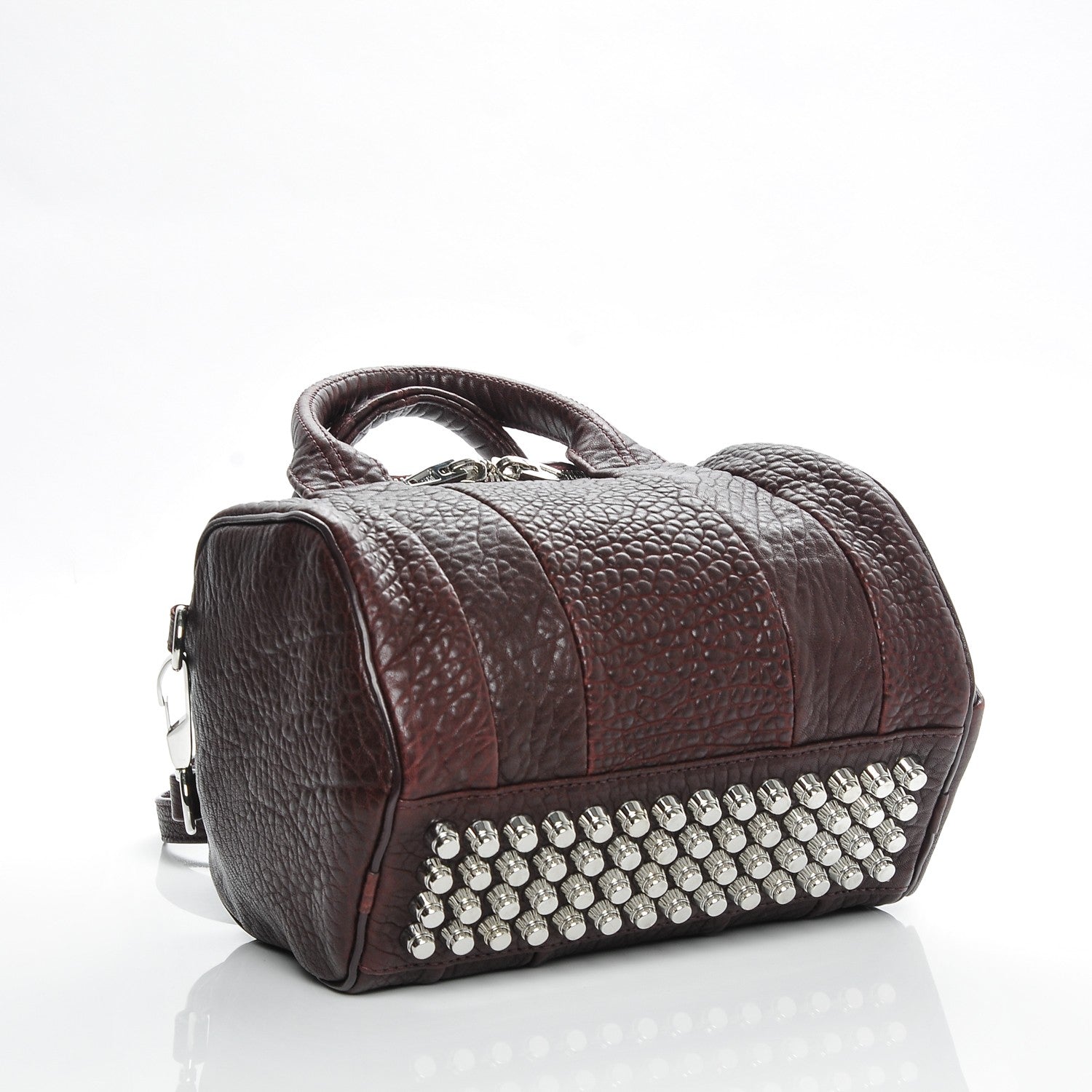 Alexander Wang Pebbled Lambskin Rockie Beet Rhodium Hardware 4 of 7