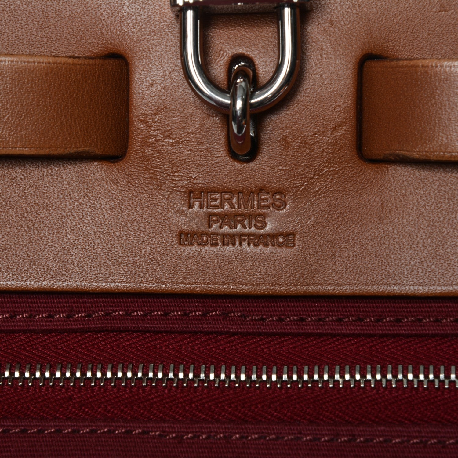 Hermes Vache Hunter Toile Herbag Zip 31 PM Rubis 7 of 13