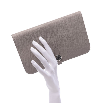 Hermes Togo Dogon Duo Wallet Gris Asphalte 2 of 10