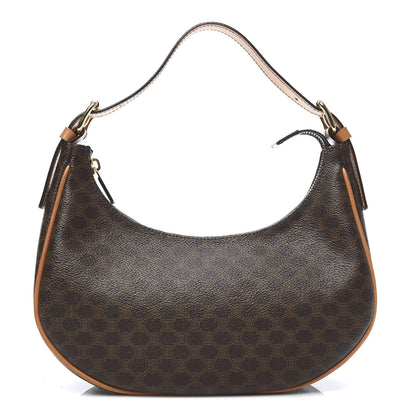 Celine Canvas Calfskin Macadam Hobo Shoulder Bag 1 of 10