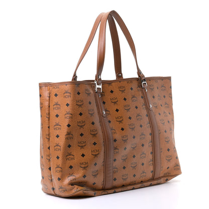 MCM Visetos Shopper Tote Cognac 2 of 10
