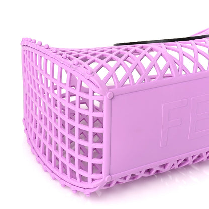 Fendi Recycled Plastic Vitello Liberty Matte Medium  Basket Violetta 7 of 8
