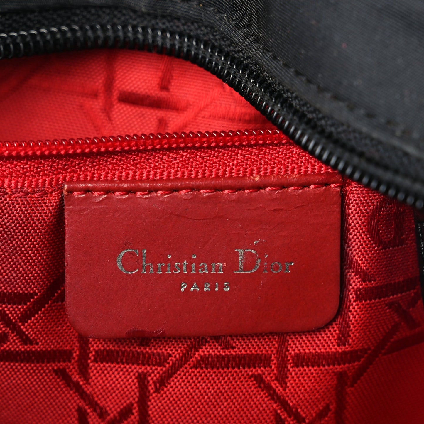 Nylon Cannage Medium Lady Dior Black