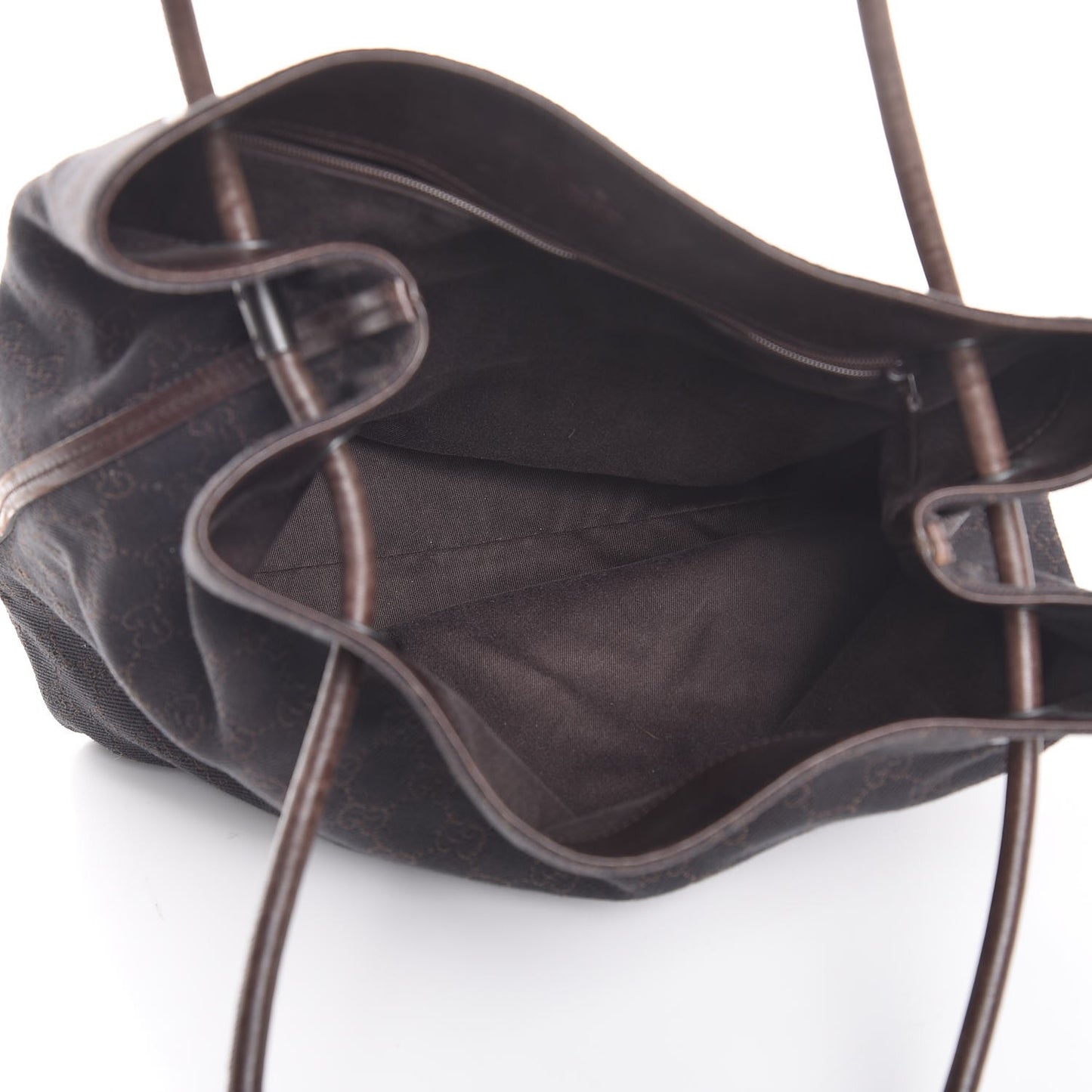 Denim Monogram Tote Dark Brown