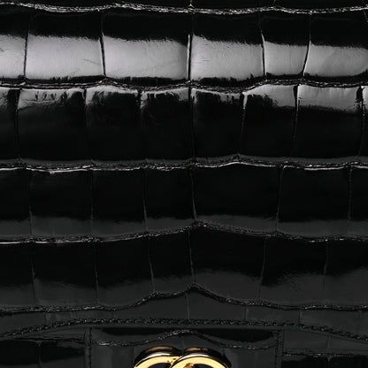 Chanel Alligator Jumbo Double Flap Black 6 of 8