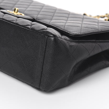 Chanel Caviar Quilted Maxi Single Flap Black 8 of 9