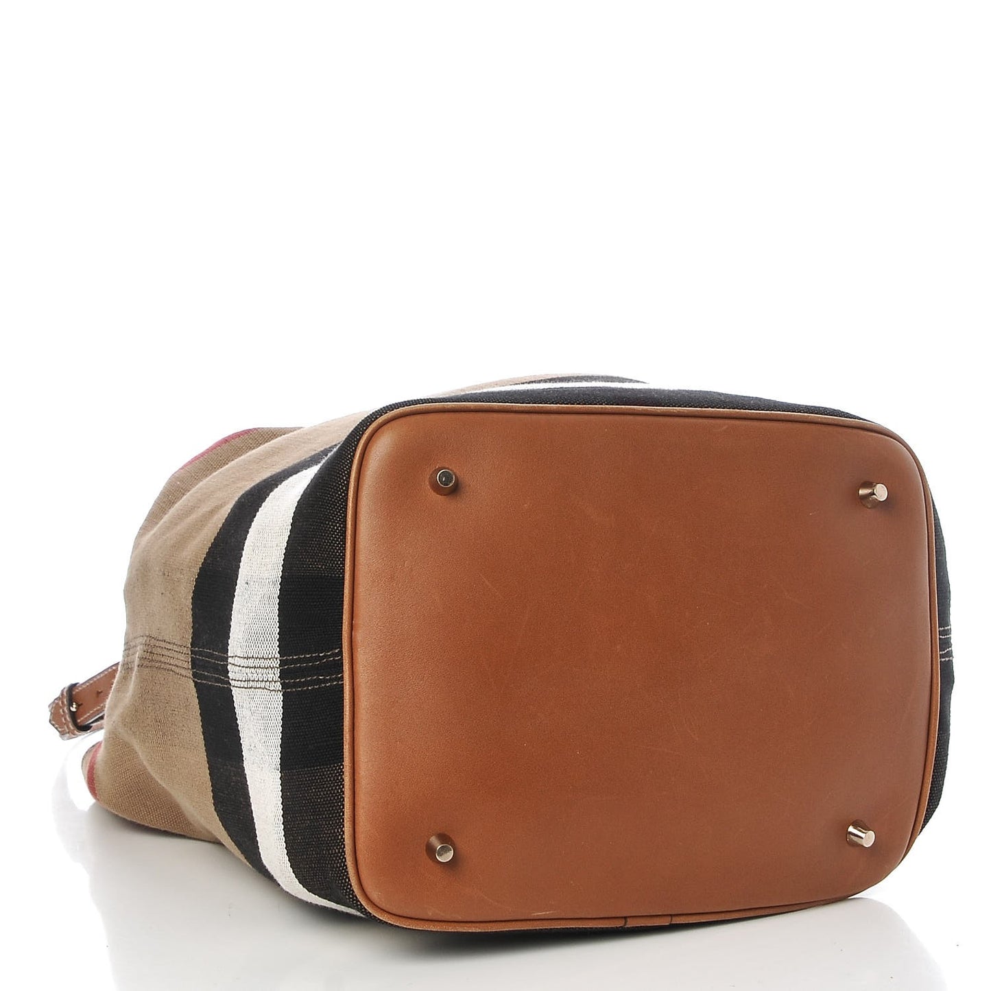 Canvas Mega Check Medium Ashby Hobo Saddle Brown