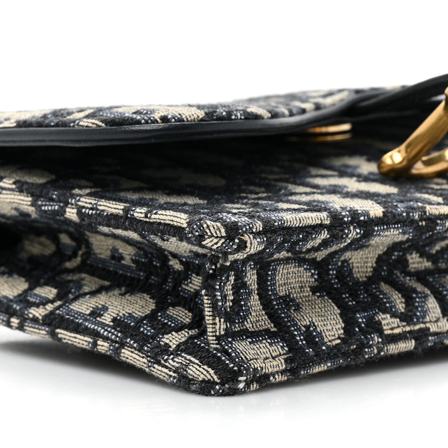 Christian Dior Oblique Saddle Belt Bag Blue 10 of 14