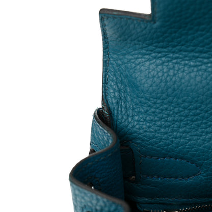 Hermes Taurillon Clemence Kelly Retourne 28 Bleu Izmir 15 of 18