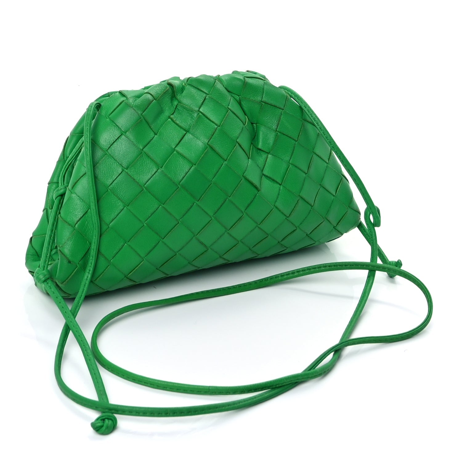 Bottega Veneta Nappa Intrecciato The Mini Pouch Clutch  Parakeet 2 of 8