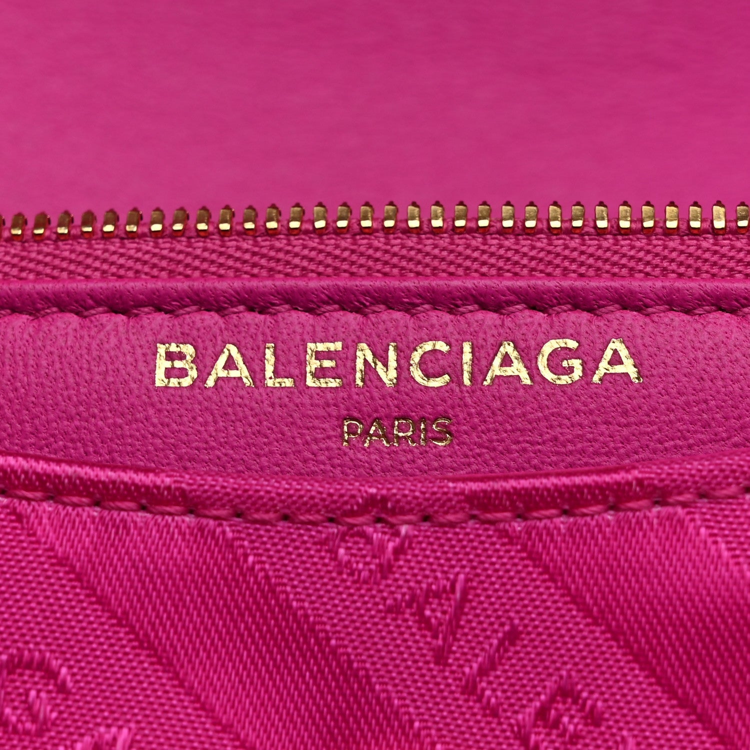 Balenciaga Nylon Jacquard Diagonal Logo S BB Round Shoulder Bag Rose Magenta 6 of 7