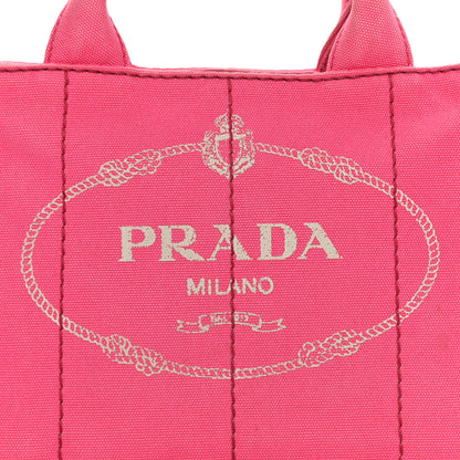 Prada Canapa Small Logo Tote Peonia 8 of 12