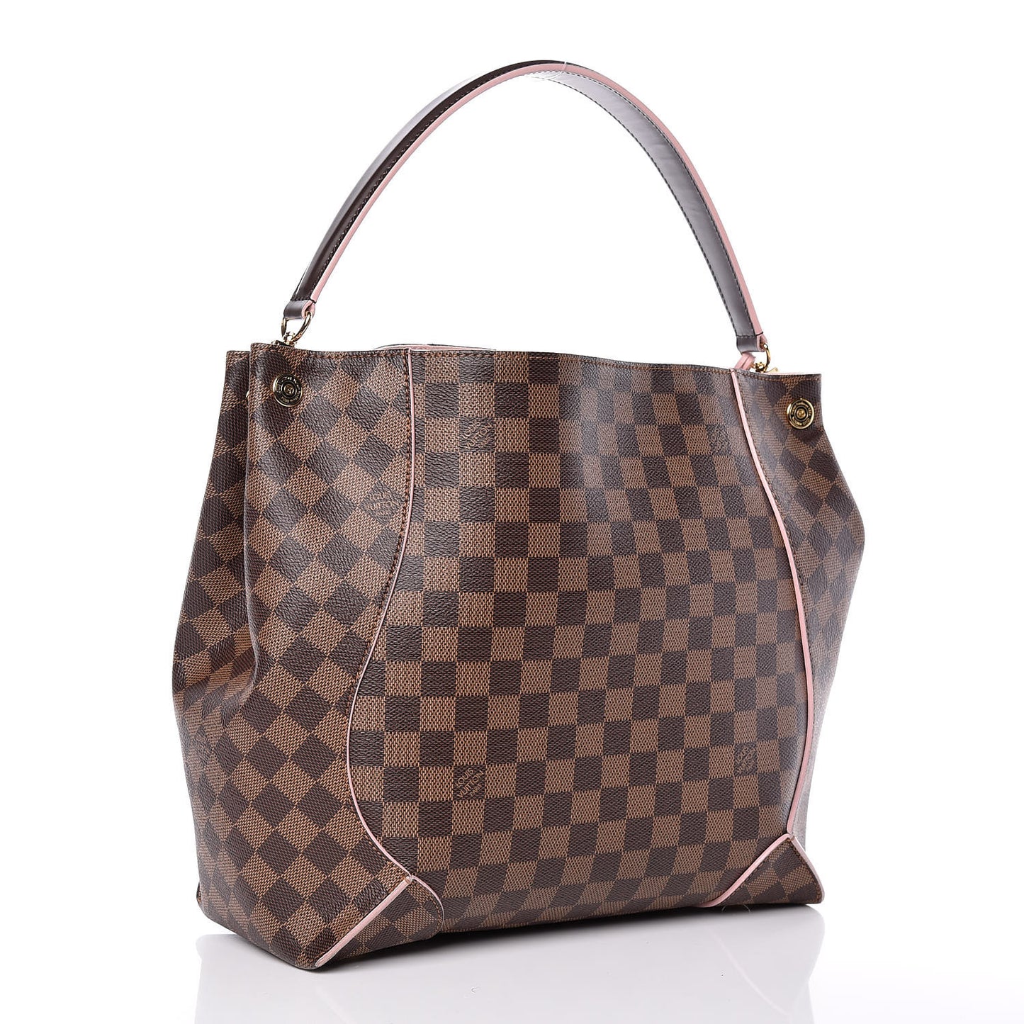 Damier Ebene Caissa Hobo Rose Ballerine