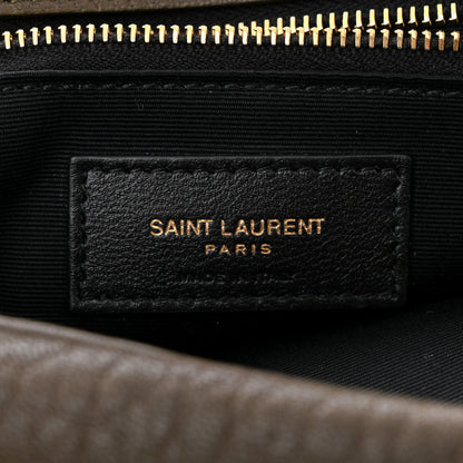Saint Laurent Grained Lambskin Large Calypso Light Musk 6 of 11