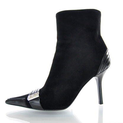 Christian Dior Suede Ankle Boots 37.5 Black 1 of 6