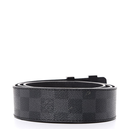 Louis Vuitton Damier Graphite LV Initiales Belt 100 40 3 of 10