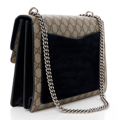 Gucci GG Supreme Monogram Medium Dionysus Shoulder Bag Black 3 of 16