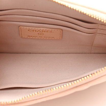 Chanel Caviar Quilted Cosmetic Case Beige 5 of 8