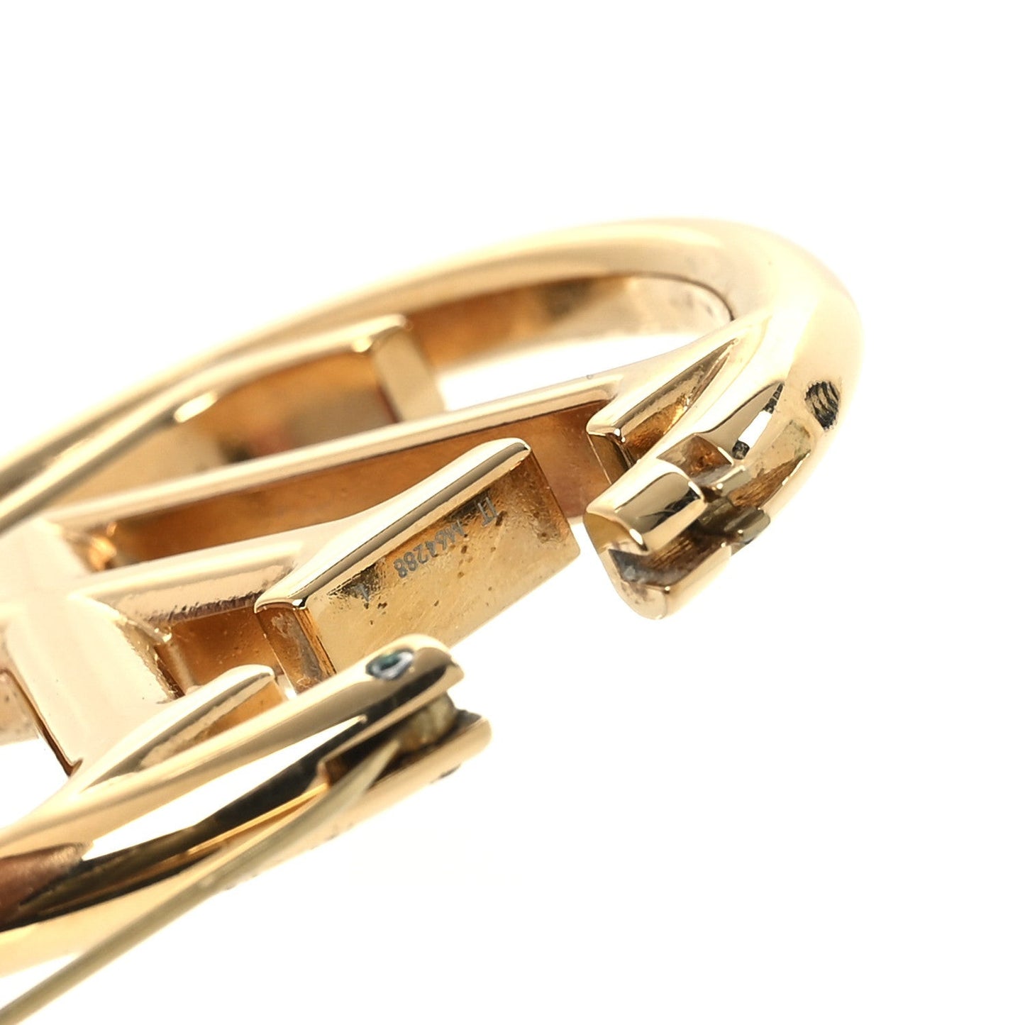 Metal Louise Hoop Earrings Gold