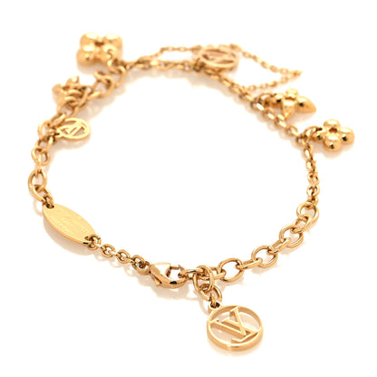 Louis Vuitton Sweet Monogram Charm Bracelet Gold 3 of 5