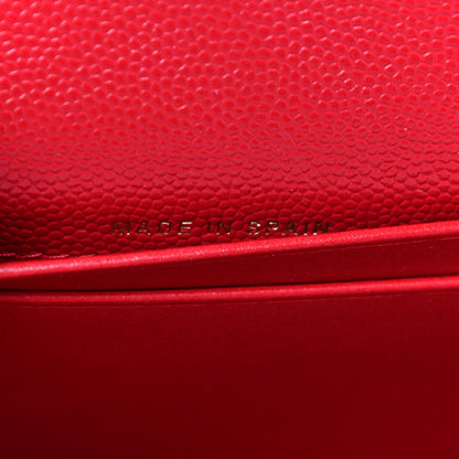 Chanel Caviar Quilted Medium Flap Wallet Red 7 of 12