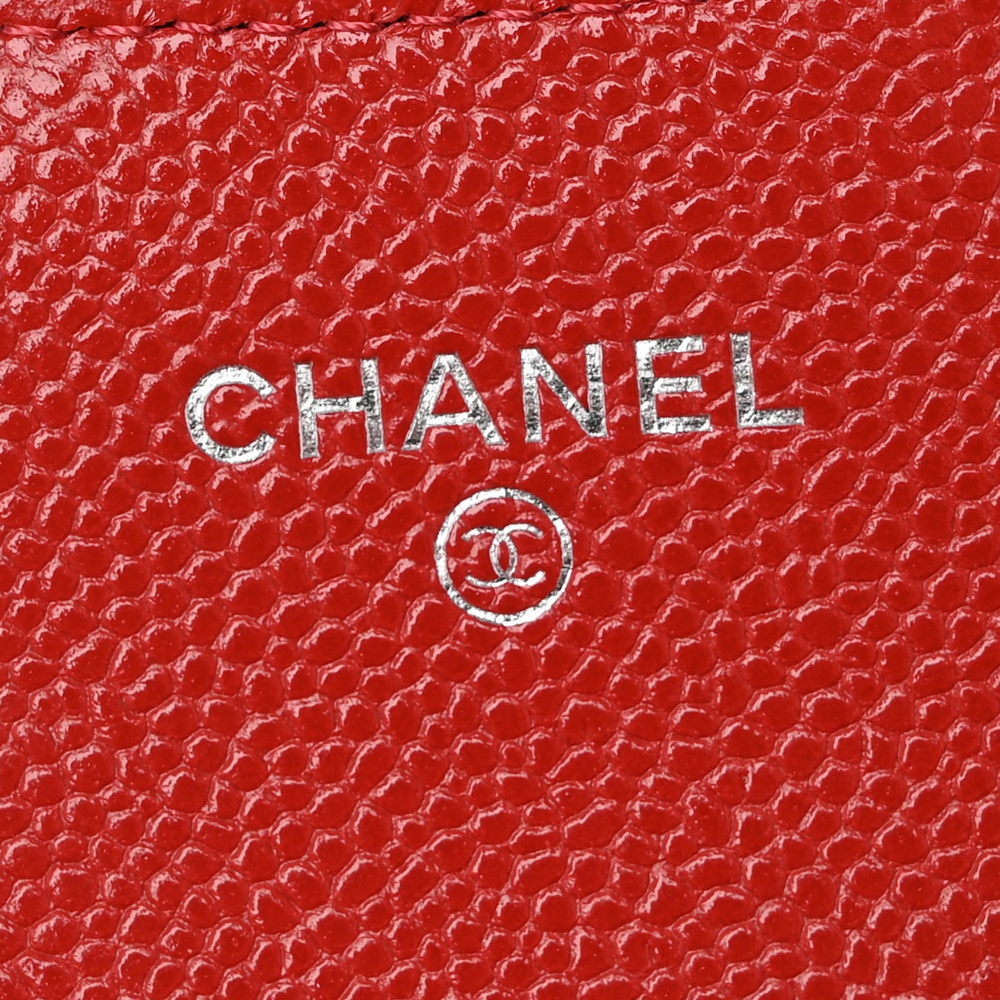 Caviar Quilted Medium Flap Wallet Red