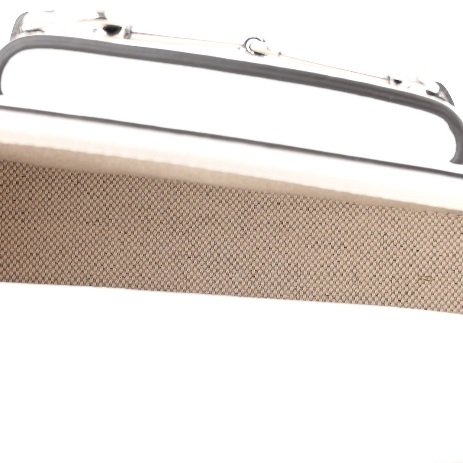 Gucci Calfskin Mini Horsebit 1955 Asymmetric Shoulder Bag White 5 of 7