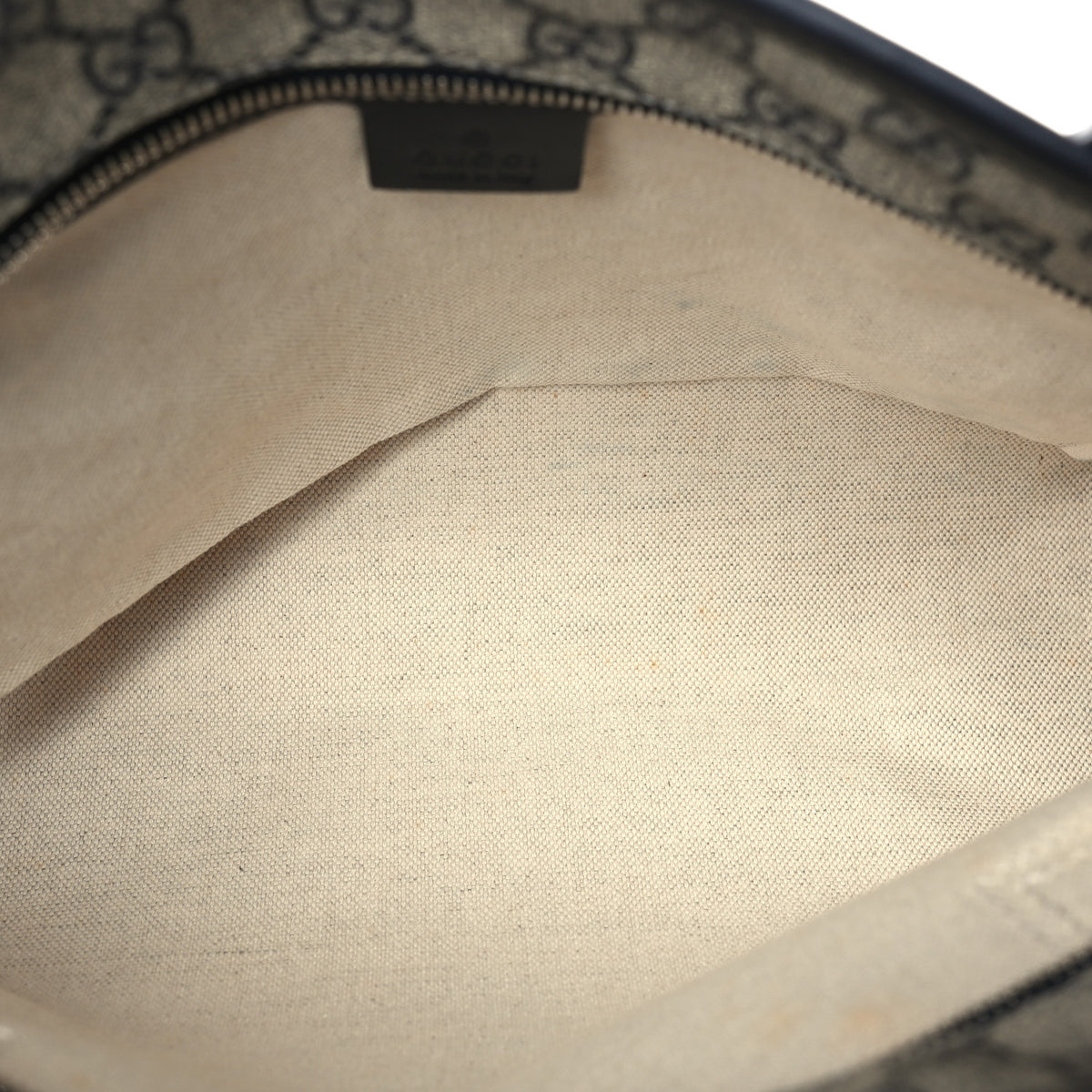 Gucci GG Supreme Monogram Medium Zippered Shopping Tote Navy 4 of 8