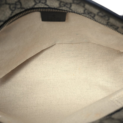 Gucci GG Supreme Monogram Medium Zippered Shopping Tote Navy 4 of 8