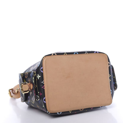 Louis Vuitton Monogram Multicolor Petit Noe Black 4 of 15