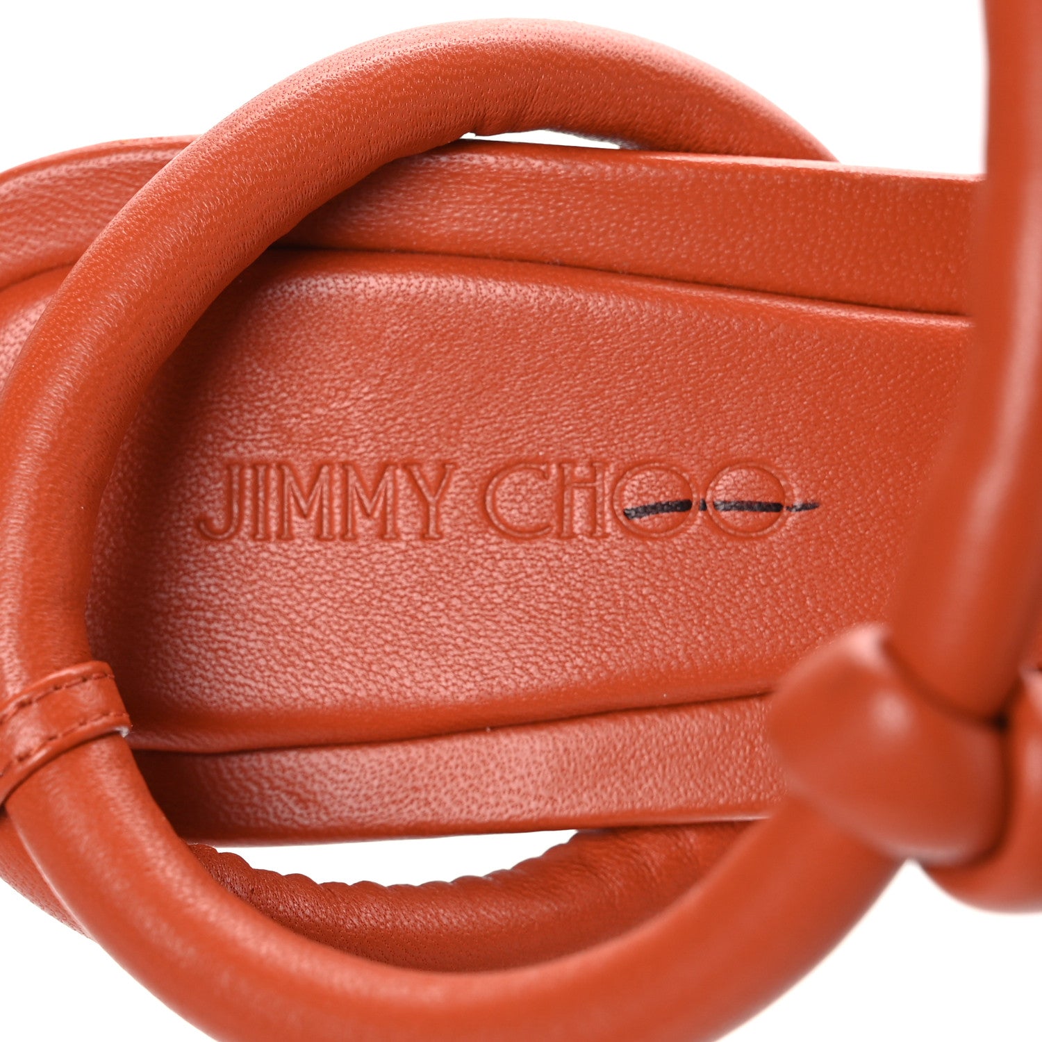 Jimmy Choo Nappa Fort 50 Knotted Sandals 36.5 Tan 7 of 8