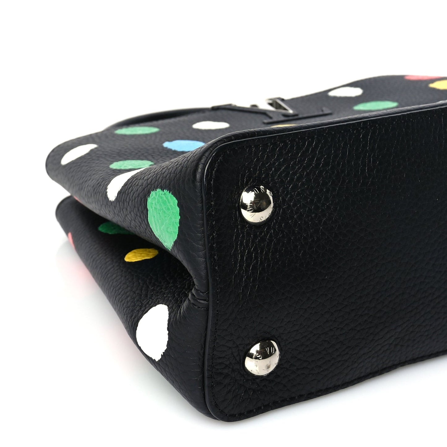 LV X YK Taurillon Capucines MM Black