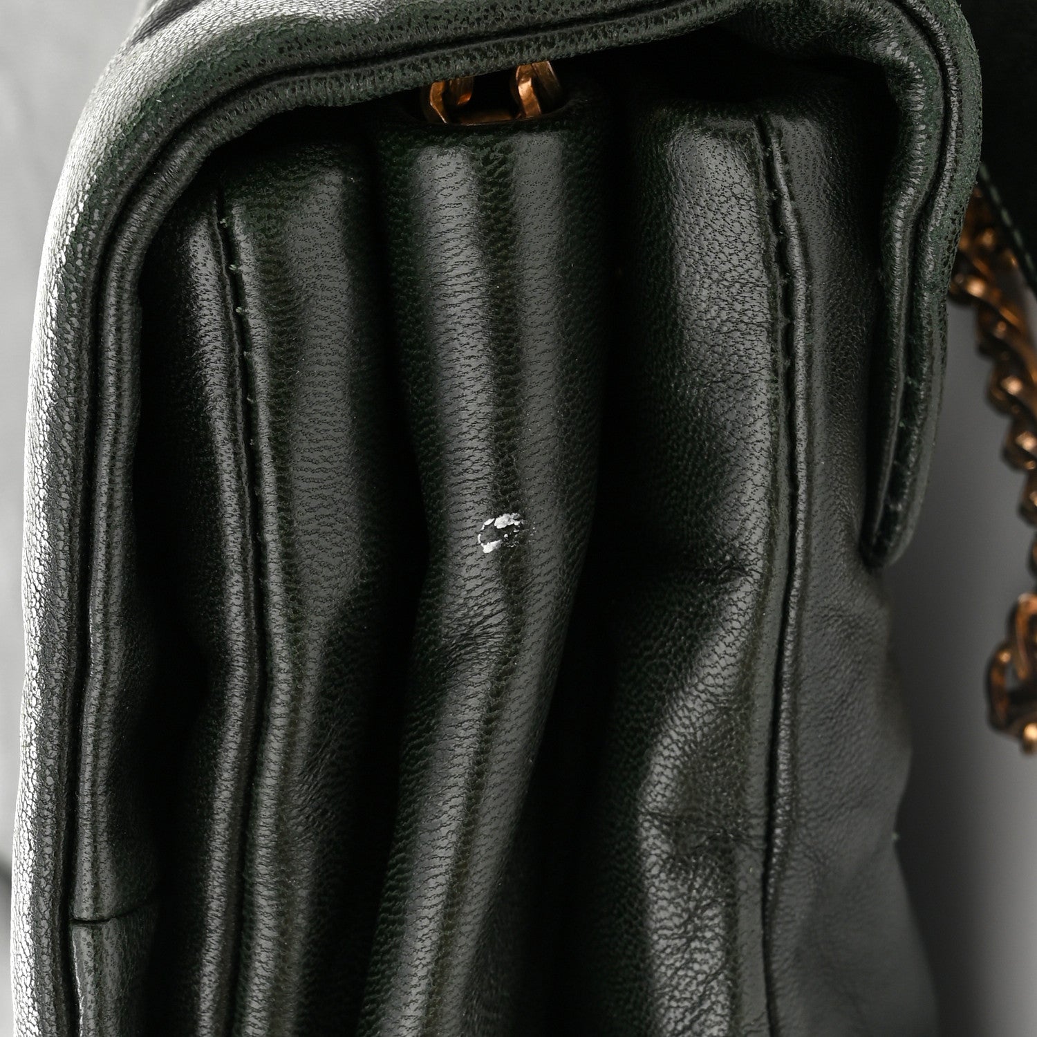 Lanvin Lambskin Quilted Medium Sugar Flap Shoulder Bag Bottle Green 13 of 14