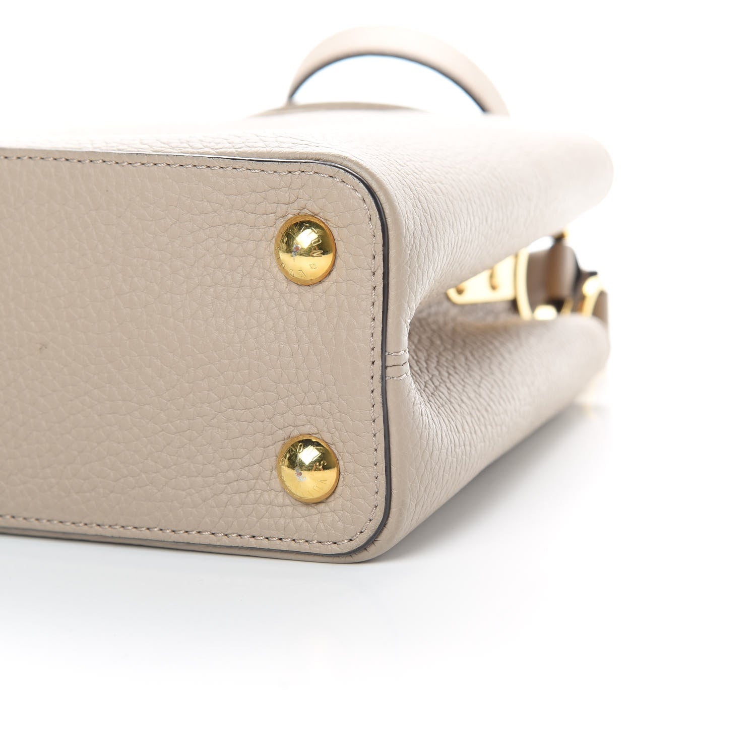 Louis Vuitton Taurillon Capucines BB Galet 9 of 11