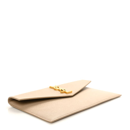 Saint Laurent Grain De Poudre Uptown Pouch Dark Beige 4 of 6