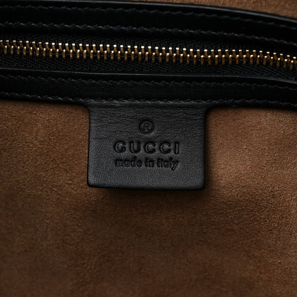 Gucci GG Supreme Monogram Medium Padlock Tote Black 6 of 12
