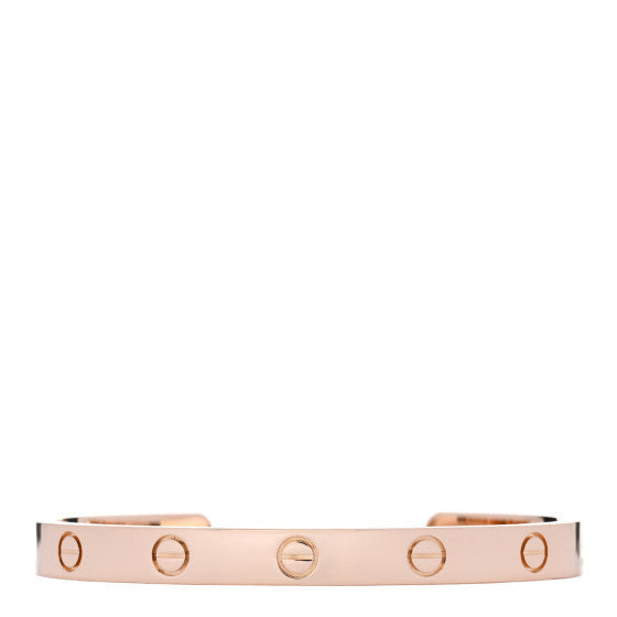 Cartier 18K Pink Gold LOVE Cuff Bracelet 17 1 of 1
