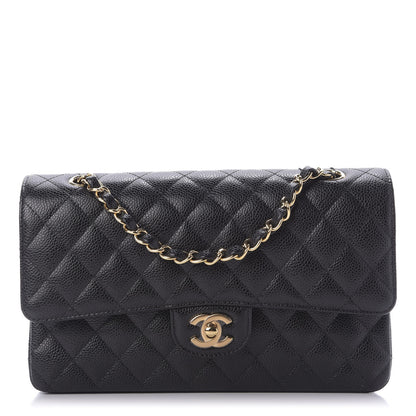 Chanel Caviar Quilted Medium Double Flap Black 1 of 10